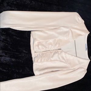 Long sleeve crop top fitted